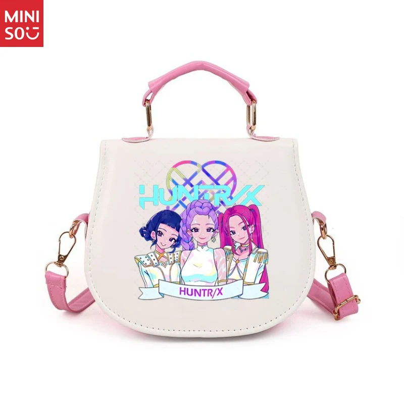 

Miniso K-Fashion Anime Tote Bag | Trendy Single-Shoulder Casual Purse with Cartoon Prints