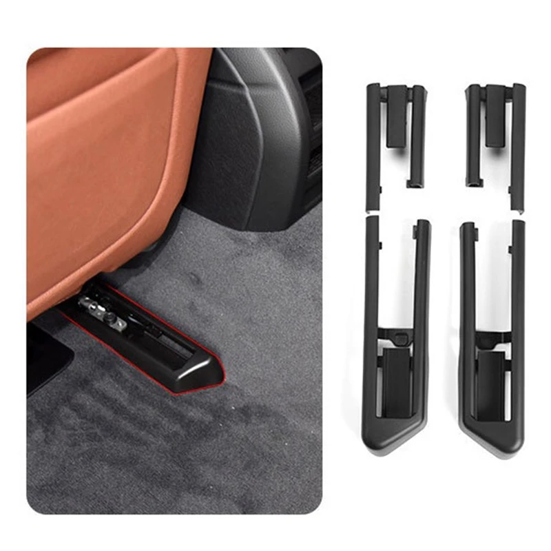 Car Seat Rail Trim Cover Sliding Track Bonnet For BMW 5 Series F10 2010-2013 7 Series F02 2009-2013