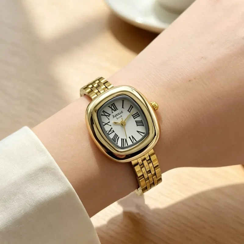 Hot Sale Women Watch Steel Strap Ladies Quartz Watch Simple Student Roman Numeral Dial Wristwatches Wholesale Relojes Para Mujer