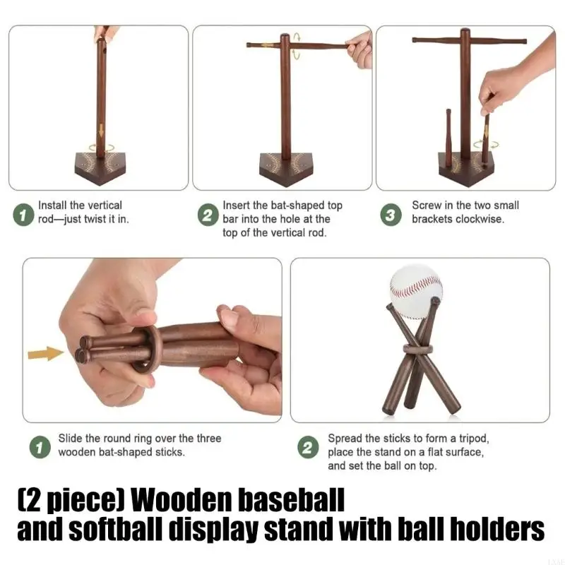 Baseball Memorabilia Storage Stand for Rings Necklaces with Ball Holder