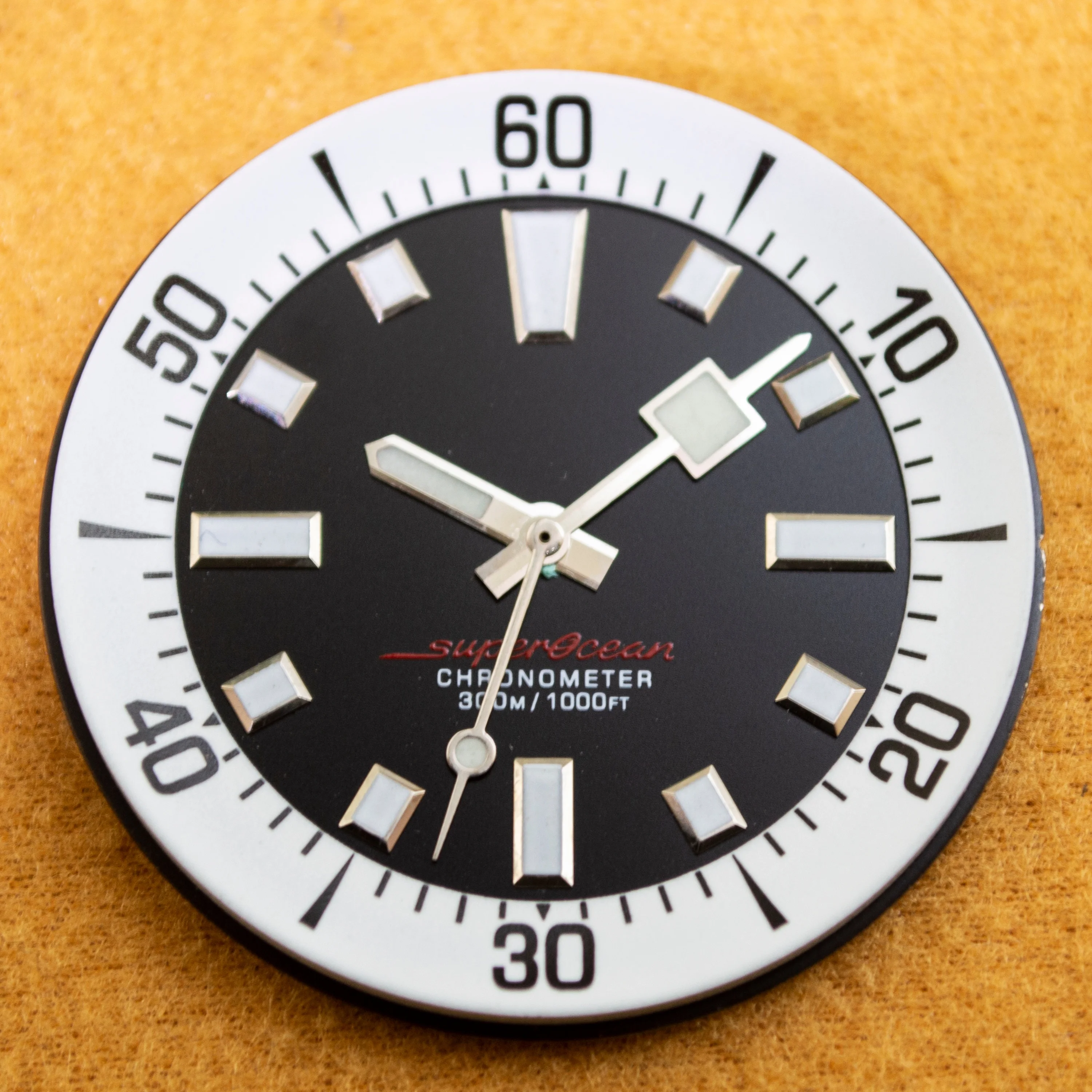 33.5MM Watch Dial Hands NH35 Watch Pointers for NH35 NH36 Movement Green Luminous Watch Faces Blue Luminous Hands