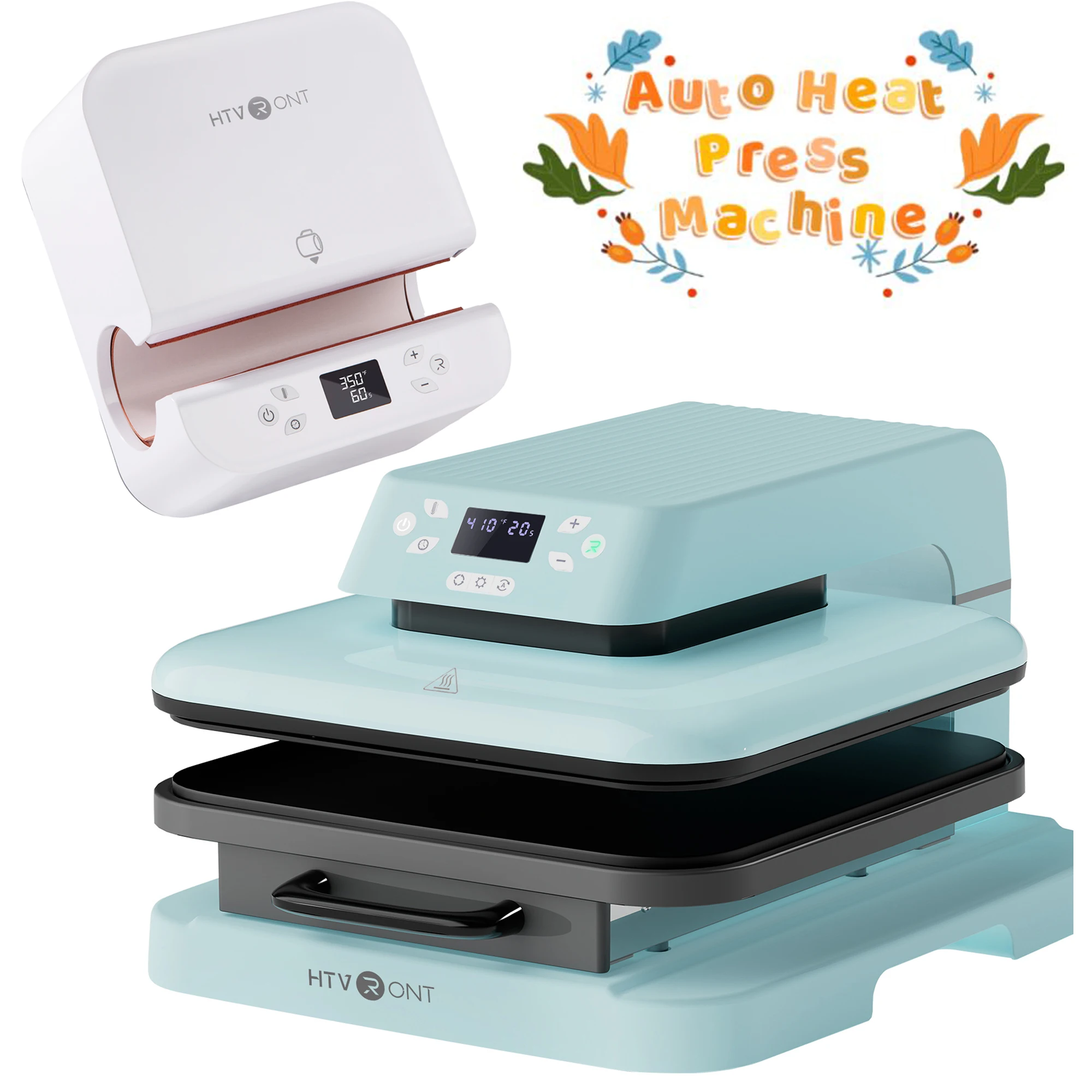 Imagem -03 - Htvront Auto Heat Press Machine Bundles Auto Caneca Tumbler Heat Press Machine para Cricut Sublimação Ferro Faça Você Mesmo Cups T-shirt Presentes