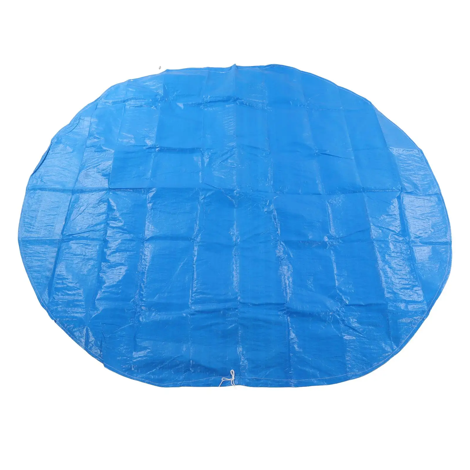 Waterproof Round PE Pool Cover with Drawstring - Dustproof Folding Outdoor Swimming Pool Accessory