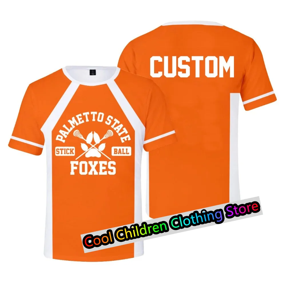 2024 New The Foxhole Court Palmetto State Foxes Lacrosse Jersey Cosplay WILDS MINYARD 3D Tshirt Men/Women Short Sleeve Kids Tees