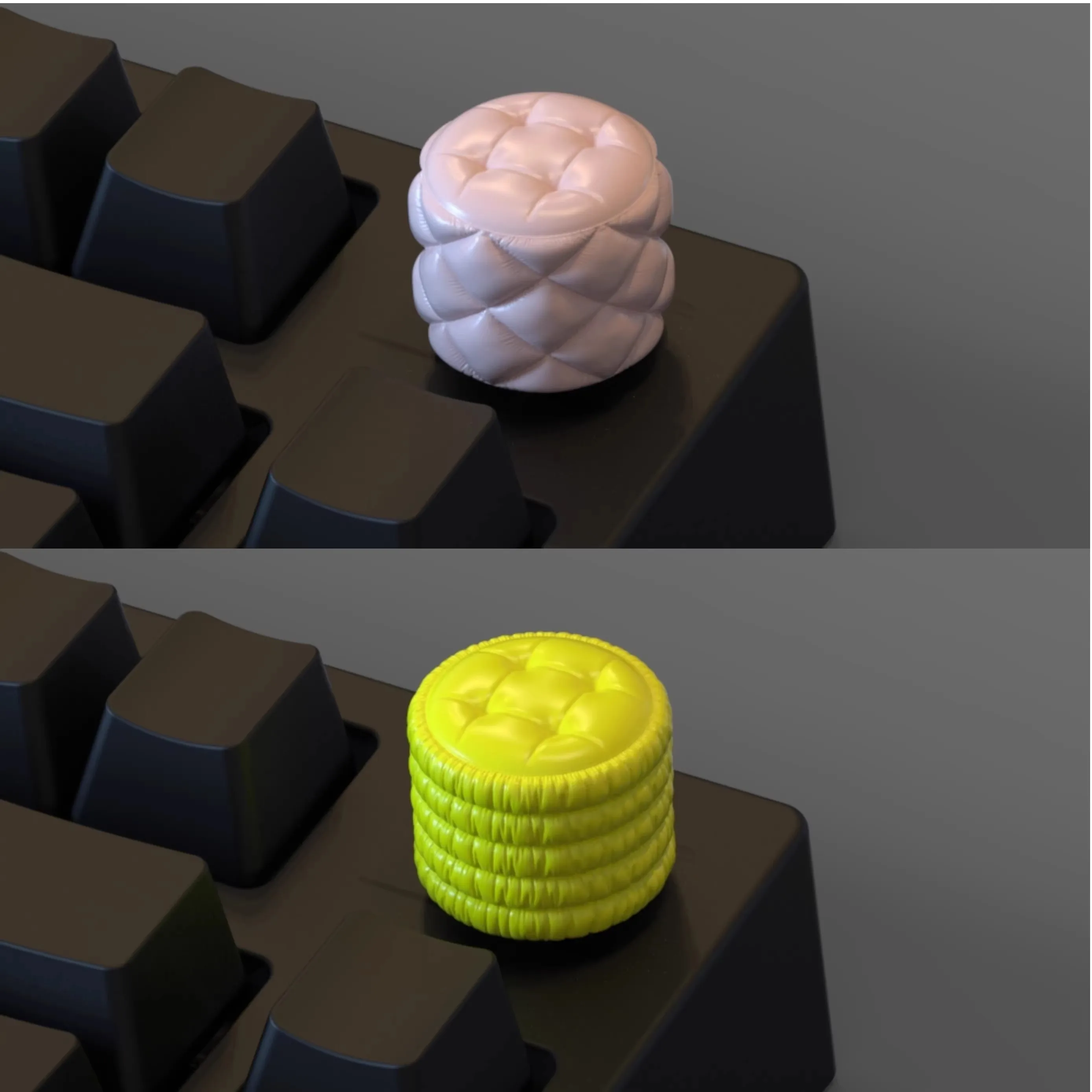 

Soft Bag Knob Keyboard Keycaps 3D Resin Personalised Volume Button Custom Replacement Decoration for Mechanical Keyboard Gifts
