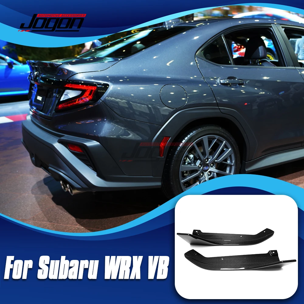 For Subaru WRX S4 STI VB 2022 2023 Car Rear Bumper Corner Splitter Kits Cover Trim Carbon Fiber Cover Car Exterior Accessories