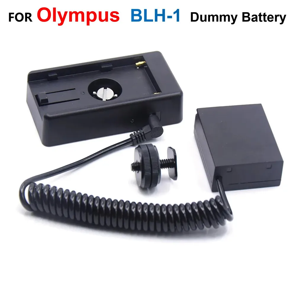 

BLH-1 DC Coupler PS-BLH1 Dummy Battery With NP F550 F750 F960 Adapter Plate Kit For Olympus EM1 MARK II III E-M1X Digital Camera