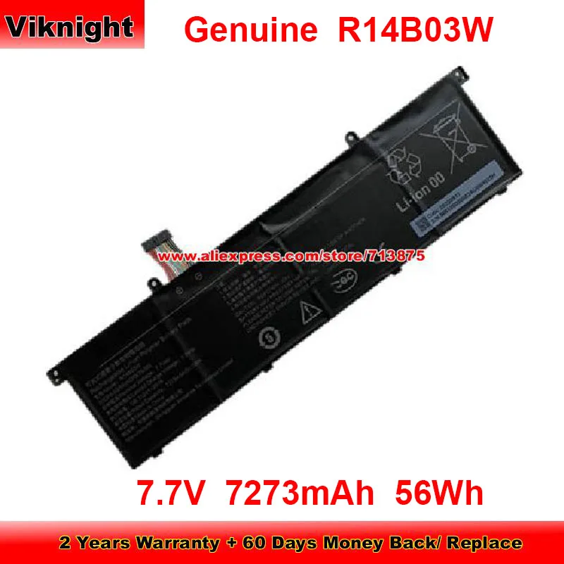 Genuine R14B03W Battery for Xiaomi Pro X 14 Enhanced Thin And Light Pro 15 Enhanced 7.7V 7273mAh 56Wh