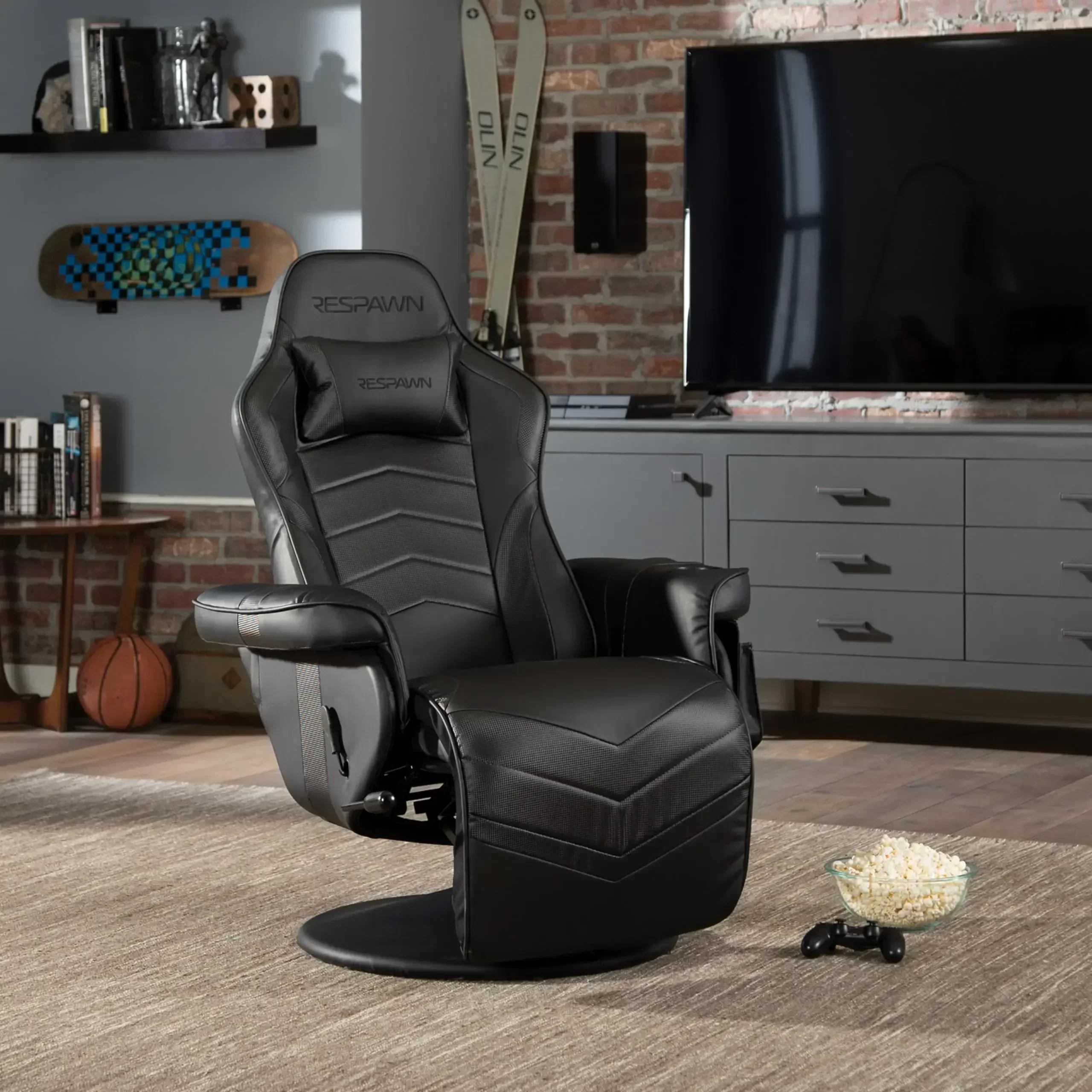 RESPAWN 900 Gaming Recliner - Video Games Console Recliner Chair, Computer Recliner, Adjustable Leg Rest and Recline, Recliner w