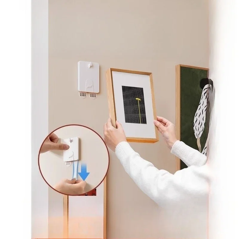 Special for latex paint, strong non-punching wall photo frame hook, double-sided tape, non-marking glue to paste hanging