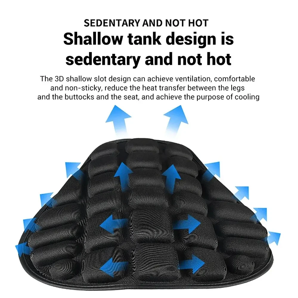 Motorcycles Seat Cover Cushion Black EVA Foam Soft Comfortable Seat Cushion Universal for Motorbike Electric Bike