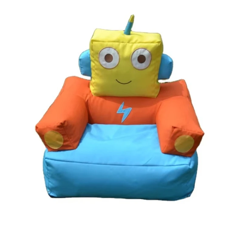 

Modern Funny Attractive Robot Fabric Bean Bag Chair Removable Cover Sofa Bed for Kids Home Furniture Living Room Outdoor