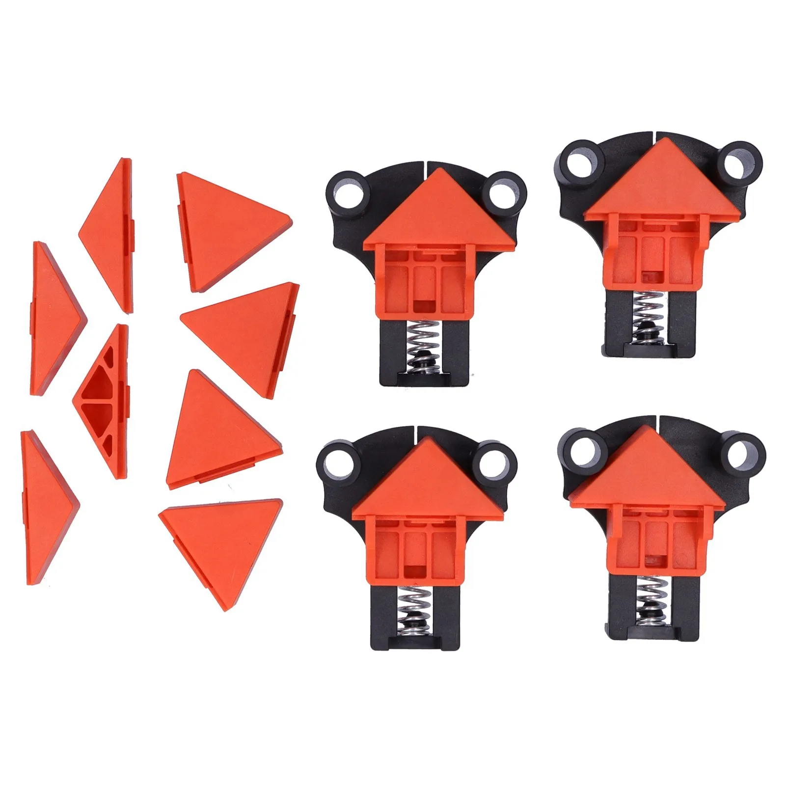 60° 90° 120° Right Angle Clamps Woodworking Corner Clip Fixing Hand Tools ( Orange)