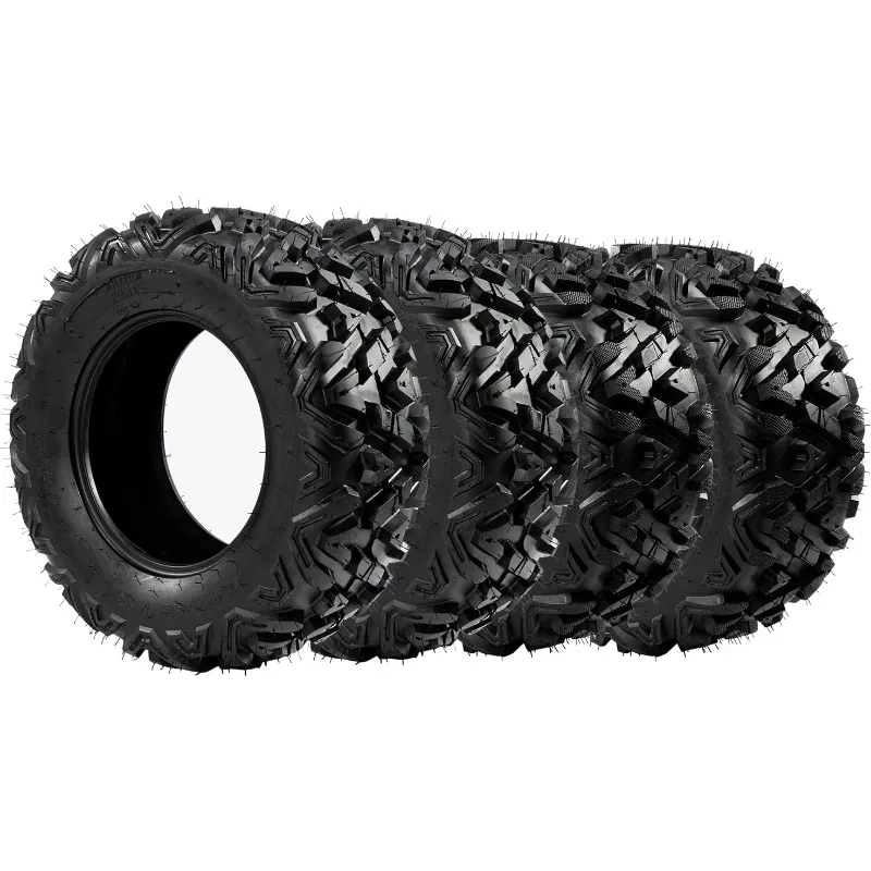

Motorhot ATV UTV Tires 25x8-12 Front & 25x10-12 Rear 6PR Sport All Terrain Tubeless Tires 25x8x12 25x10x12 Set of 4