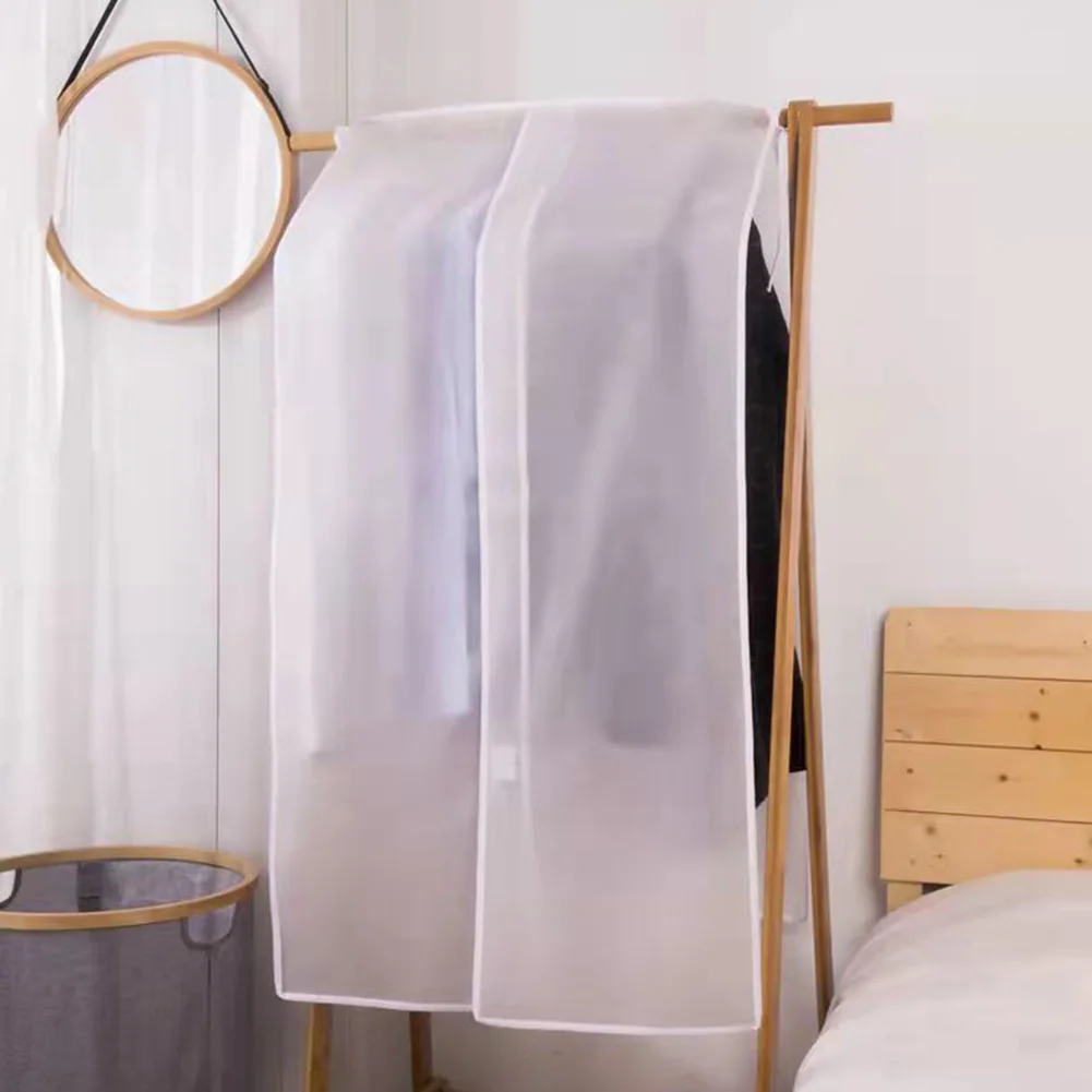 

Чехол для одежды, полупрозрачный чехол для хранения одежды, подвесной чехол для гардероба, многоразовый водонепроницаемый пластиковый чехол