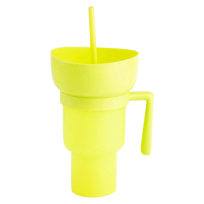 1PC Stadium Tumbler Popcorn Large Cup Snack Cup Multifunctional Cups 1000Ml