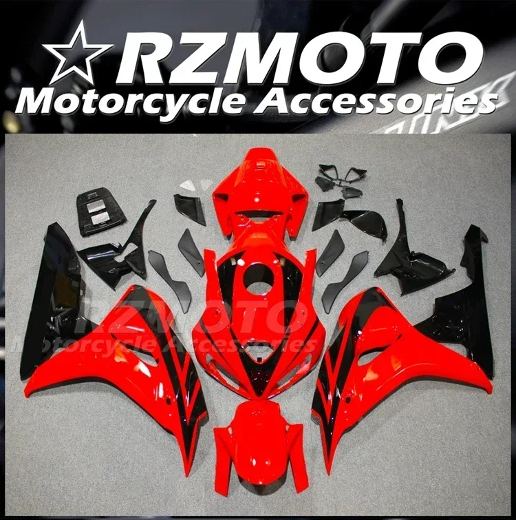 Kit de carénages de moto ABS pour Honda CBR1000RR 2006 2007 06 07, ensemble de batterie personnalisé, rouge et noir, nouveau, 4 cadeaux