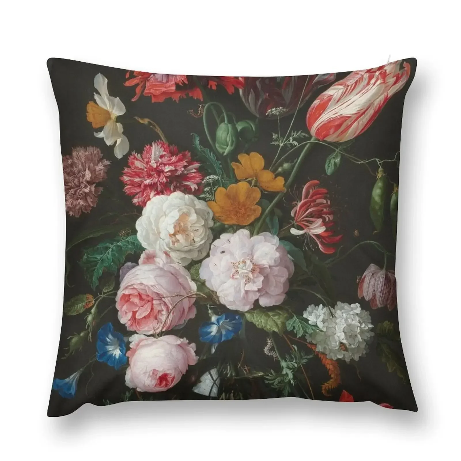 

Still Life with Flowers in a Glass Vase Throw Pillow covers for pillows Cushions Cusions Cover pillow