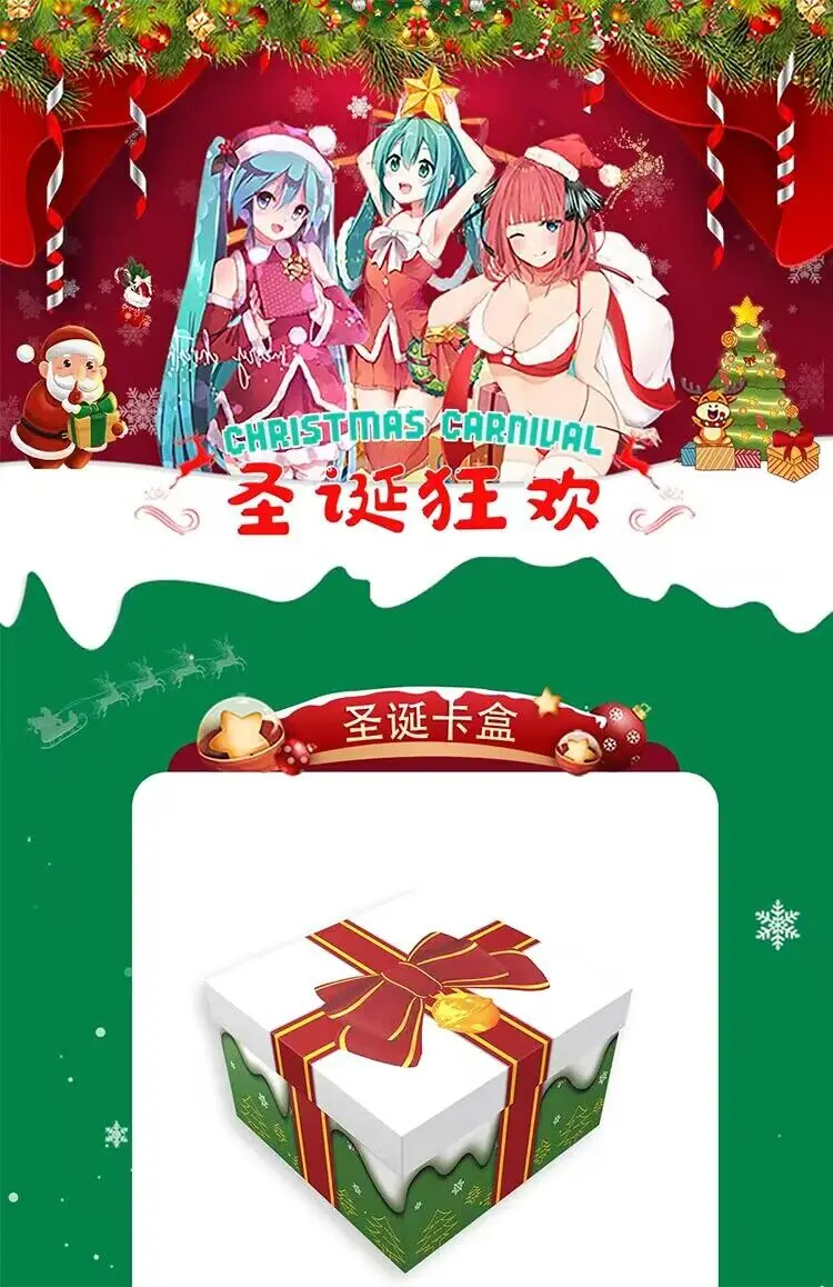 Goddess Story  Christmas Gift box Collection Cards Booster Box Anime Swimsuit Bikini Feast Doujin Toys And Hobbies Gift