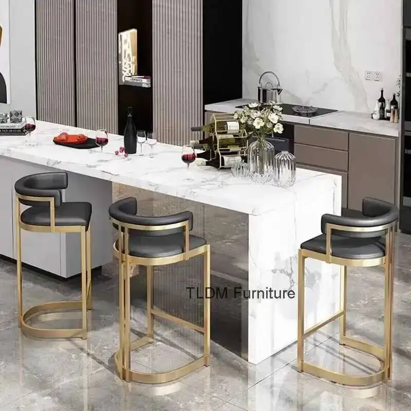 

Мебельная стойка, табурет для ожидания, напольные стулья, стул, роскошный обеденный бар, кожаный домашний уличный минималистичный стул, винтажное кафе