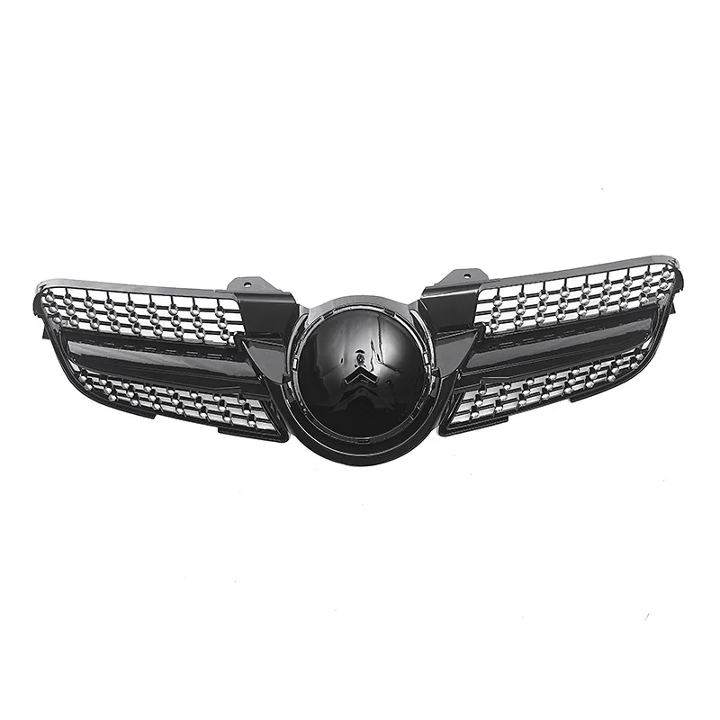 Glossy Black Radiator Grilles For 2008-2010 Mercedes Benz SLK R171 Racing Grilles Bumpers Body Kit Hood Gloss Black