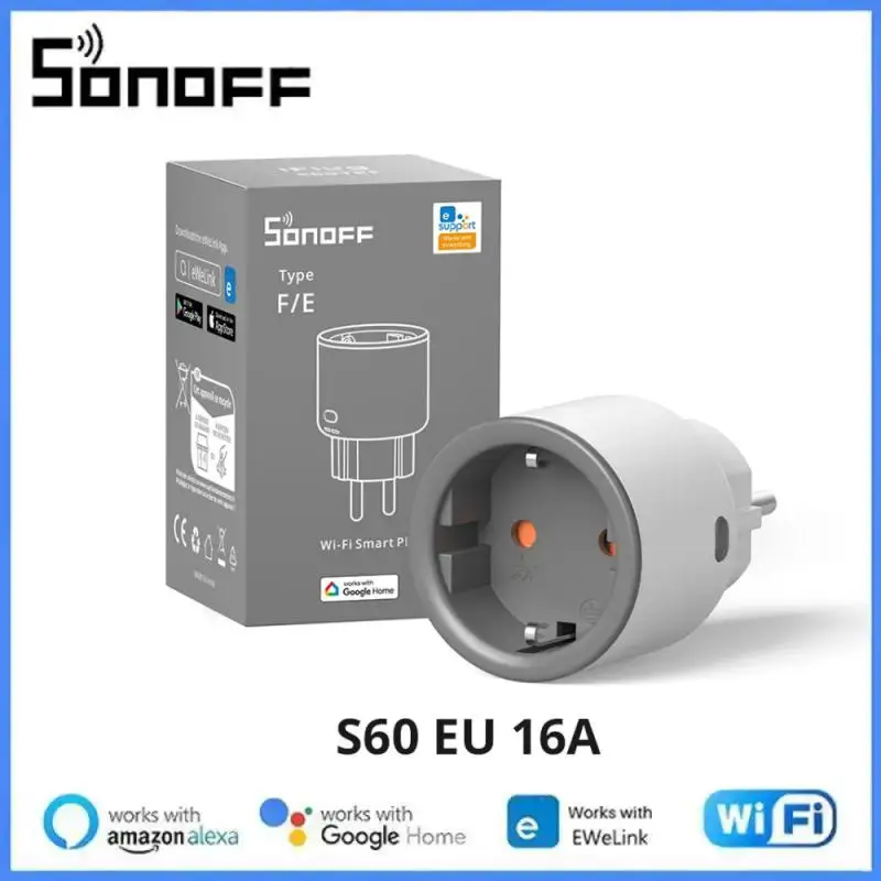 

Розетка SONOFF S60 с поддержкой Wi-Fi и голосовым управлением