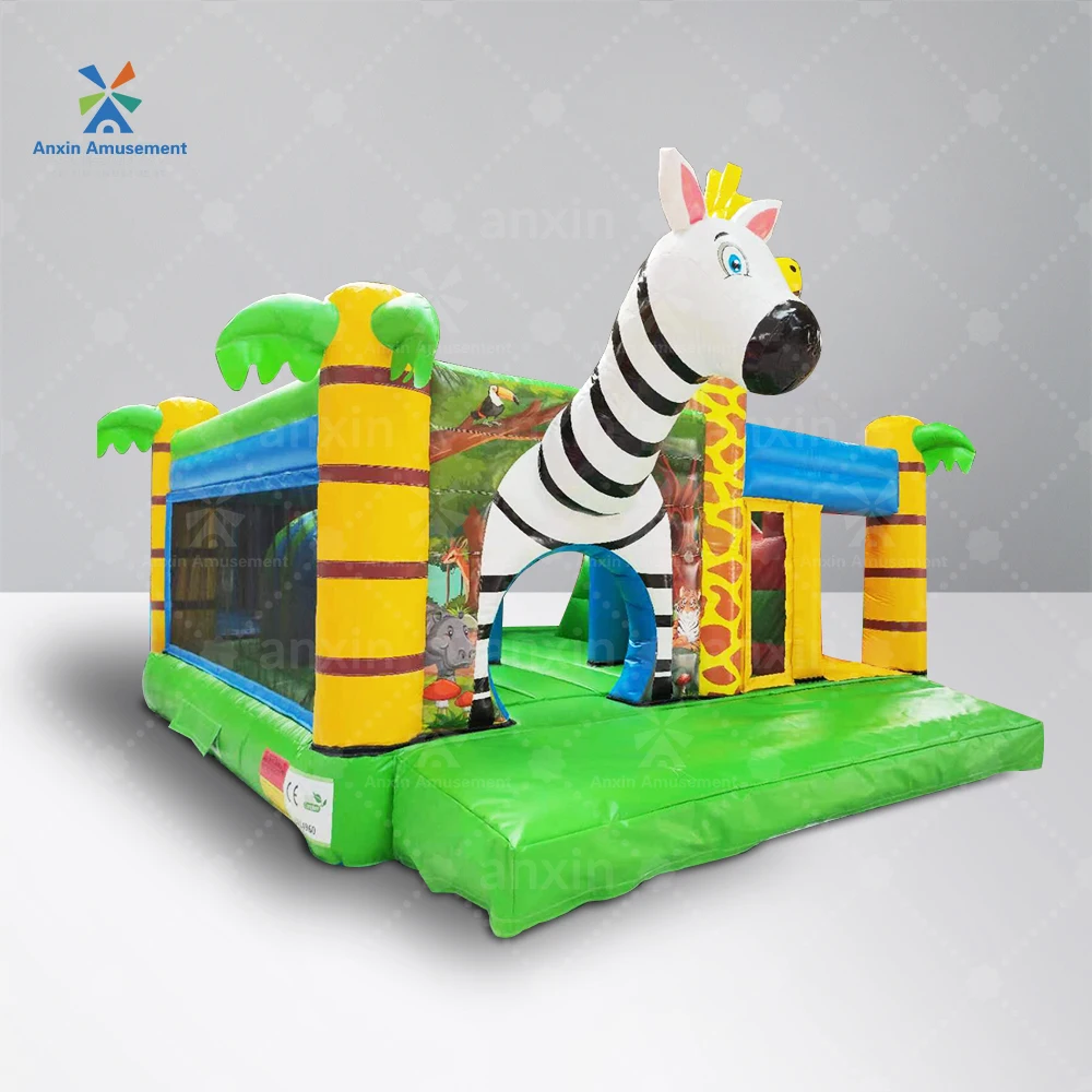 

New Customized Commercial Inflatable PVC Bounce Slide Animal Castle House For Outdoor Indoor Rental Resale