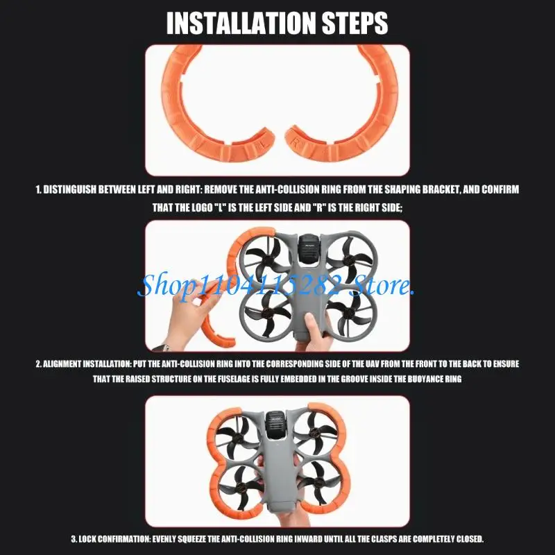 Propeller Protector Plastic Guard for Avata 360 Simple Installation and Improved Safety on