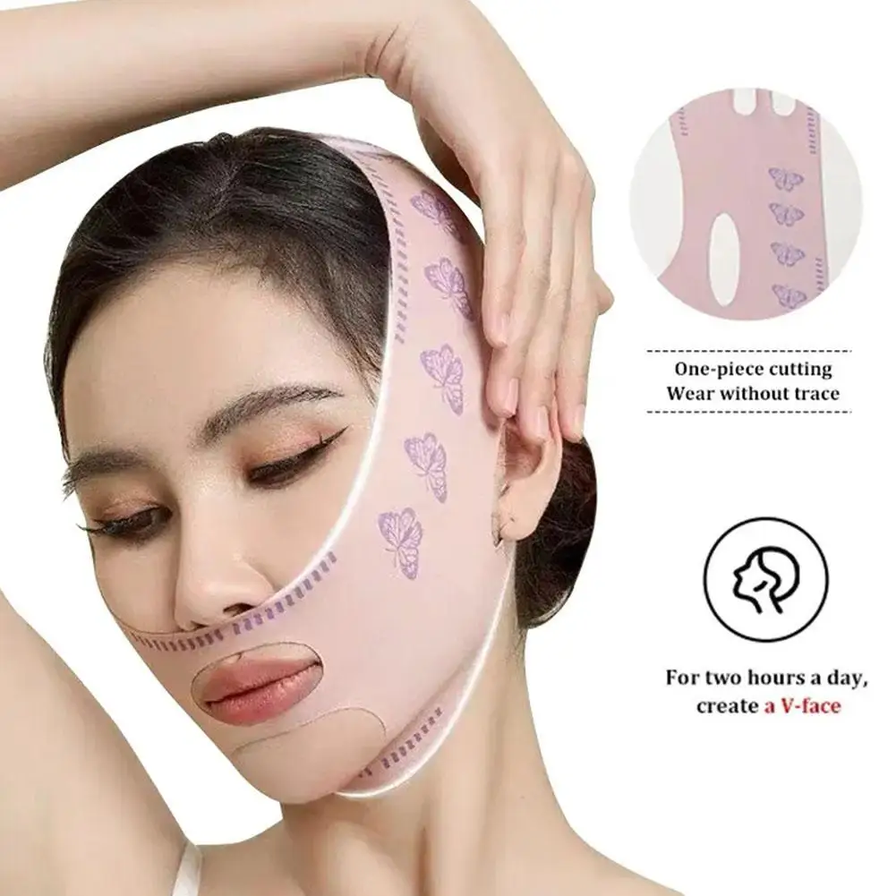 Bandage amincissant pour le visage pour femme, ligne en V, élastique, ruisseau, joue, ceinture de levage, anti-déformable, sangle qualifiée ale, outil de soin du visage