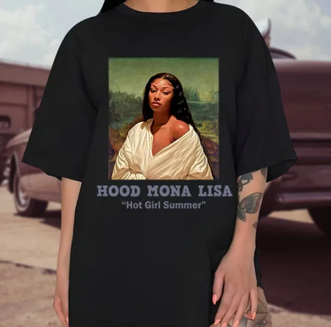 Megan Thee Stallion Funny Shirt, Hood Mona Lisa Shirt, Hot Girl Summer Shirt High Quality 100%Cotton Short Sleeve