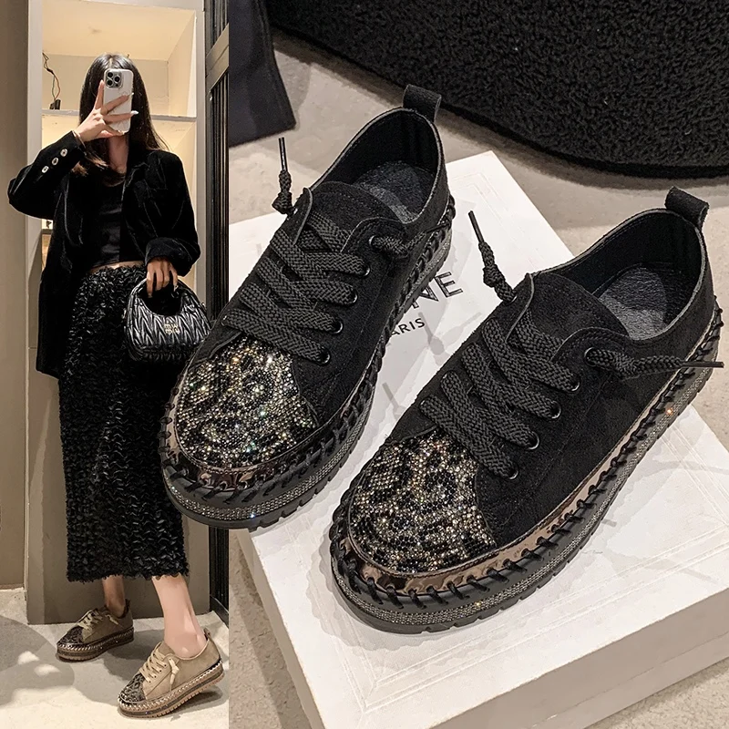 

Осенние роскошные туфли на плоской подошве, замшевые лоферы, модные женские дизайнерские повседневные спортивные туфли с леопардовым узором, Zapatos Mujer