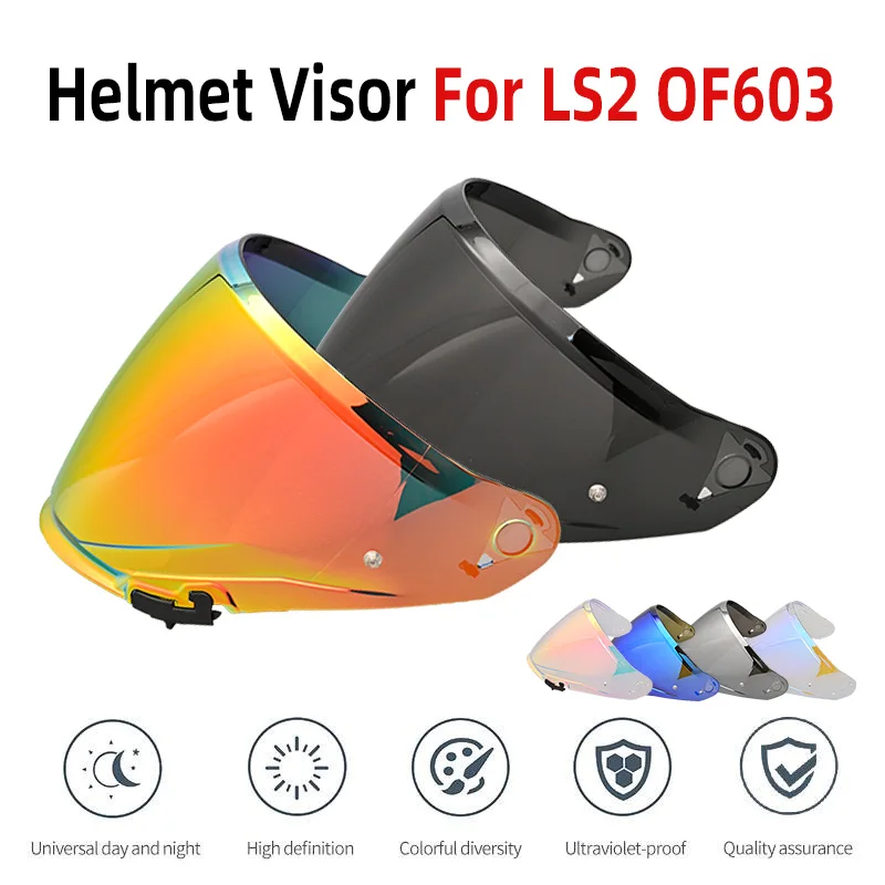 visor for LS2 OF603 Infinity II Motorcycle Helmet Lens Color-option SUN&UV Protection Helmet Visors accesorios FOR of603 OF 603