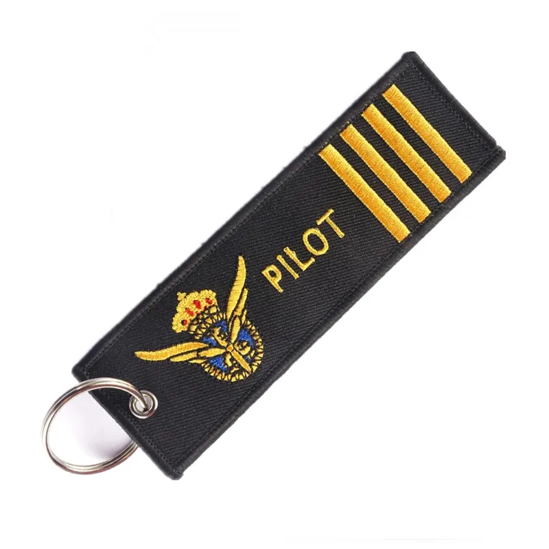 Брелок с вышивкой «Remove Before Flight»