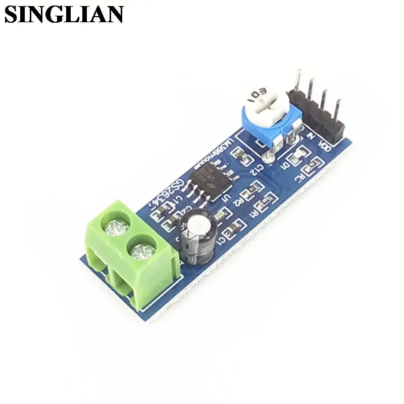 LM386 Amplifier Board 200 Times Gain Power Amplifier Module 5-12V Audio Amplifier Power Amplifier Board Mono