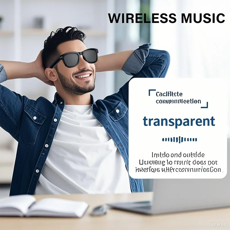 M01PRO Smart Glasses with Camera 8 Mega-Pixel Wifi Voice Wake-up 4K Music Playback  Smart Glasses Wifi AI Camera Glasses view 5