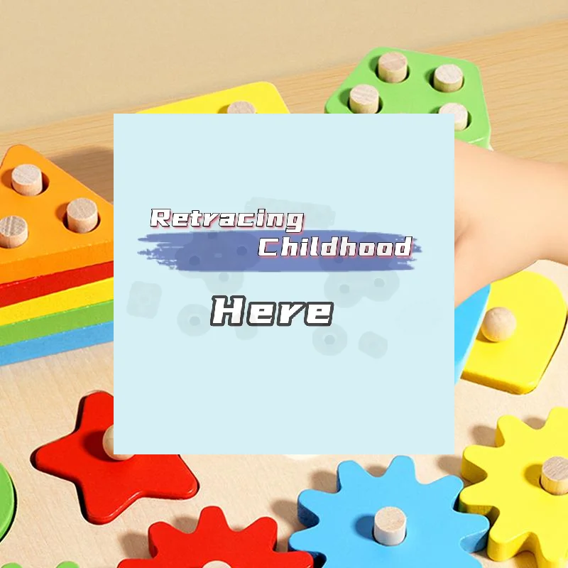 

1 Set Puzzle Building Blocks Gears Preschool Fine Motor Skill Toy Montessori Wooden Sorting Stacking Toys For Toddlers Kids 3-6