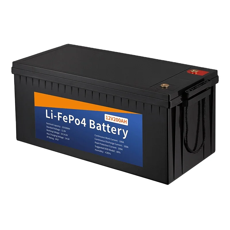 China Recharge Deep Cycle lithium ion 12V 100AH LiFePO4 Battery For Solar Energy Storage Systems