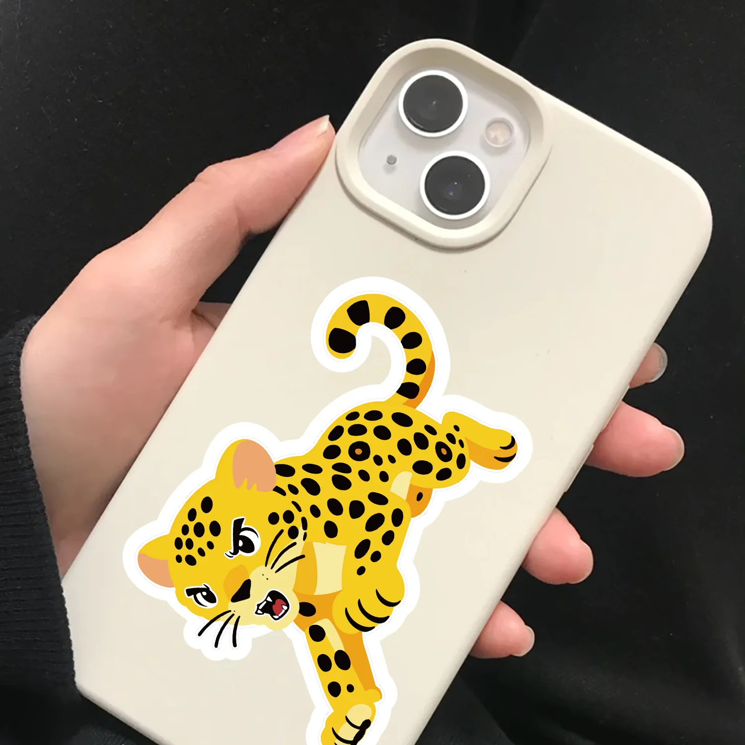 8/16 pièces dessin animé Animal faire un visage Puzzle autocollants jeu amusant bricolage étanche pour téléphone Doodle conseil cahier papeterie boîte bureau