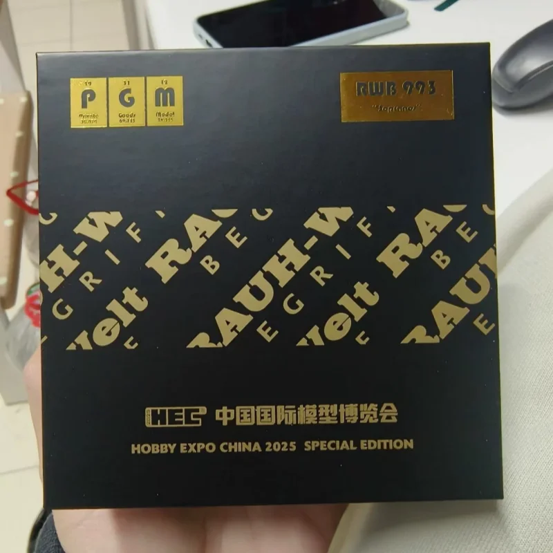 

At the 2025 Beijing Model Exhibition,PGM black gold 1/64 die-cast simulation alloy car model collection and display item.