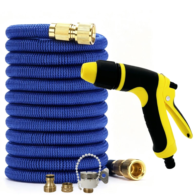 Garden Magic Telescopic Water Pipe 25-125FT, High Pressure Water Gun Multi Mode Garden Irrigation And Vehicle Cleaning