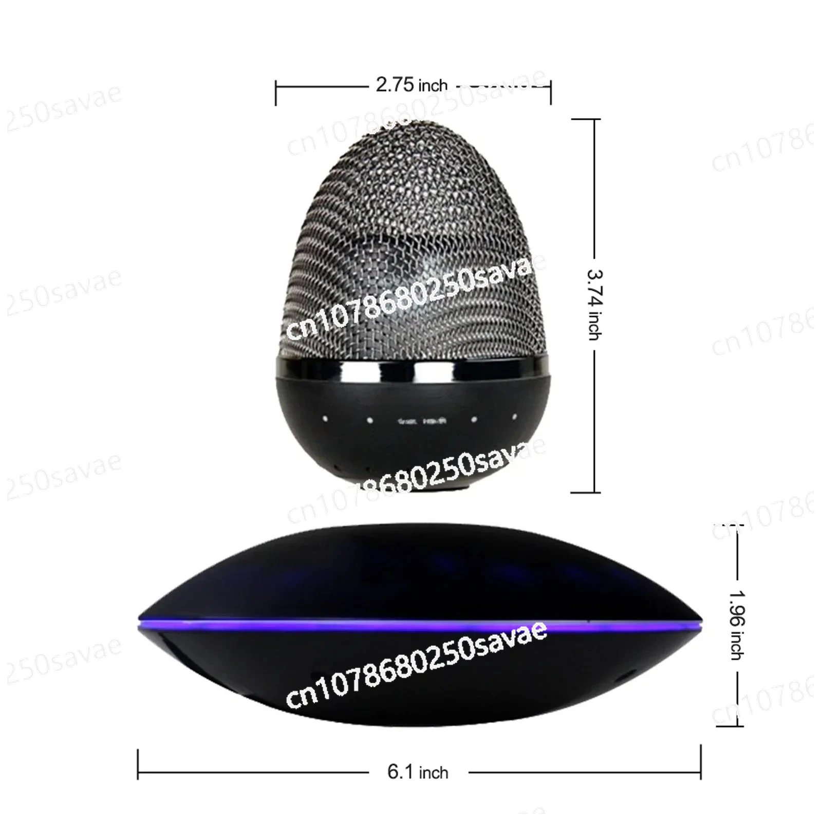 Speaker Music Player 360 Degree Hifi Surround Sound Magnetic Speaker