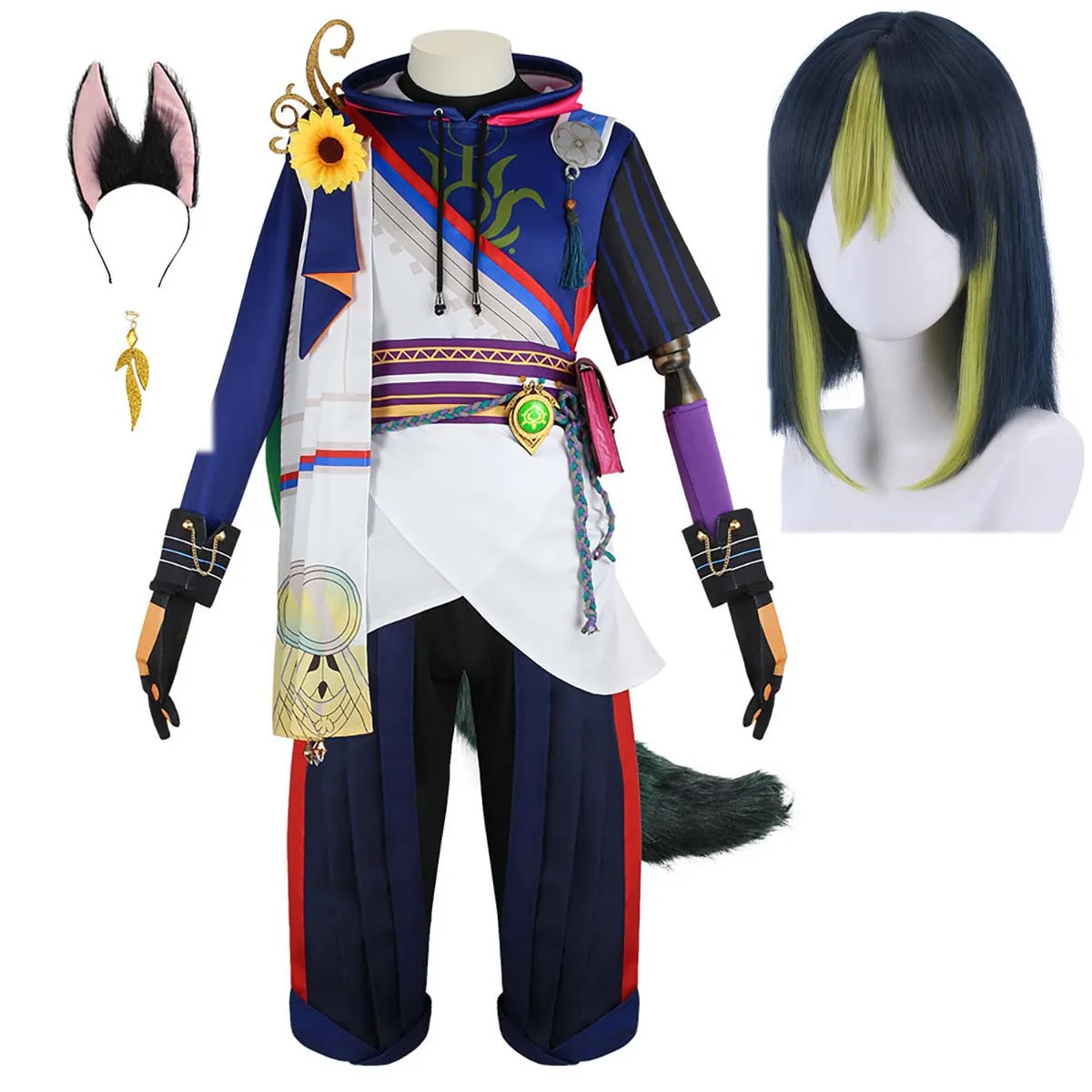 

Женская игра Genshin Impact Косплей Tignari парик Костюм