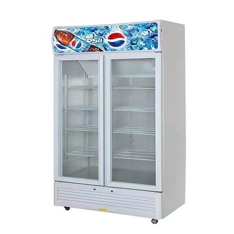 Supermarket Glass Door Drink Display Fridge Cooler Cola Chiller Cabinet Refrigerator