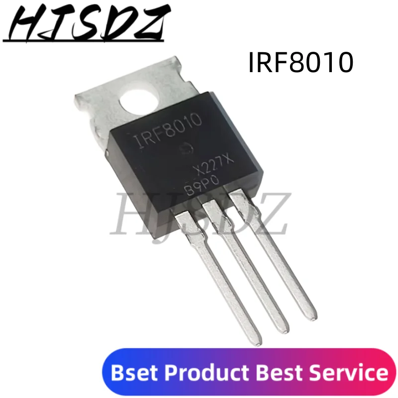 10PCS IRF3710, IRF5210, IRF9610, IRF8010 ITO-220AB-3 100V80A