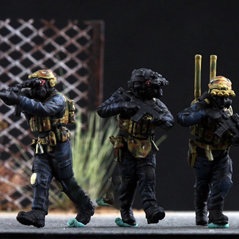 

1:72 Scale Resin Models UK SAS CT Unit Soldiers 6 Suitable For Tank Scenes Collectible Decorative Gifts Display