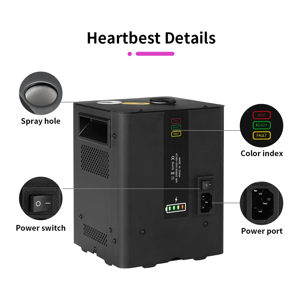 ماكينة شرارة باردة قابلة لإعادة الشحن جهاز تحكم عن بعد صغير DMX ديسكو لاسلكي معدات إلكترونية تأثير ضوء المرحلة لحفلات الزفاف DJ #5