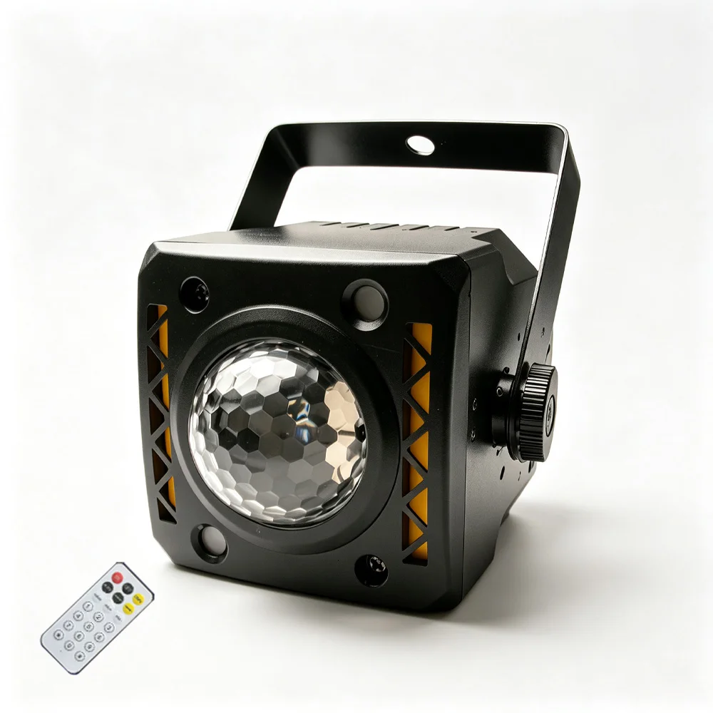 2Heads Moving Head LED 24x3W RGBW Beam + 6x10W Golden Strobe Lighting For Room Party Club Dj Disco Wedding Stage Lighting