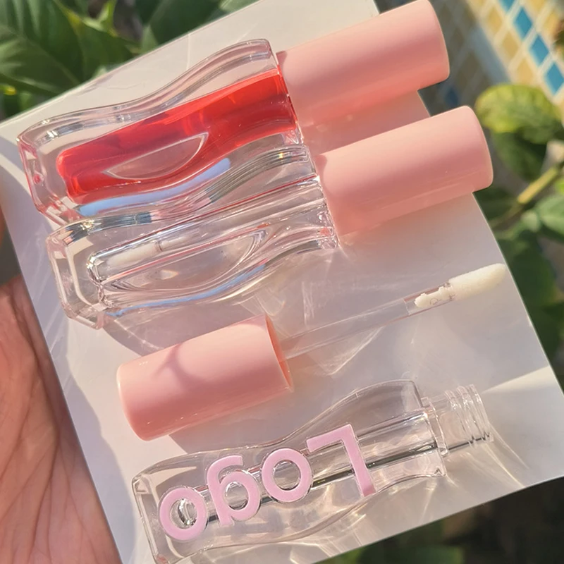 2.5ML Wavy Lines Lip Gloss Tubes Liquid Lipstick Empty Lip Glaze Tube Refillable Cosmetic Packaging Container