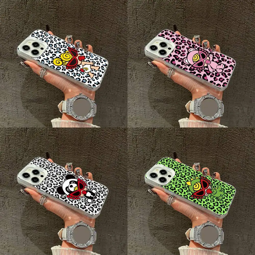 

Phone Case For iPhone 16,15,14,13,12,11,Mini,Pro,E,XS,SE4,MAX White Candy Matte Leopard Print H-Hysteric M-Mini Cover