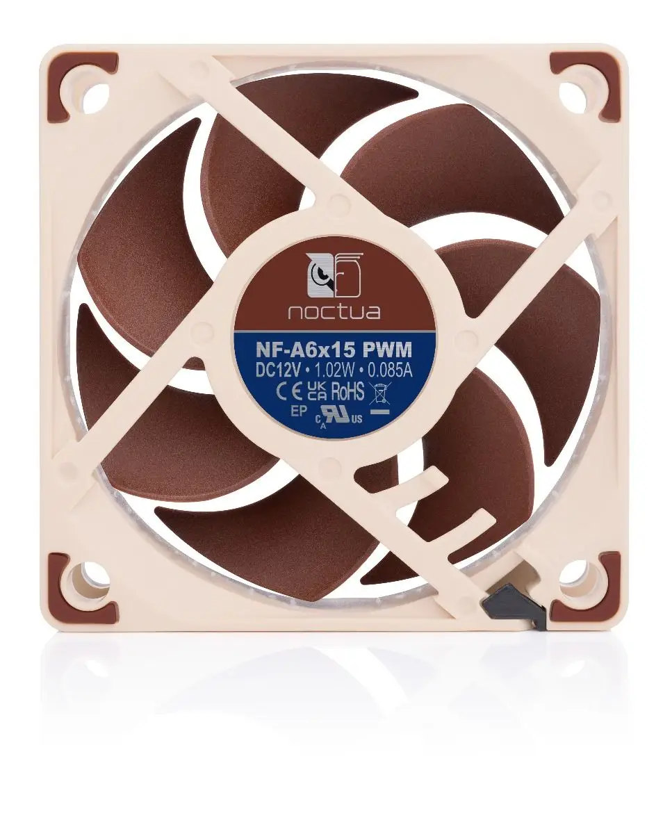 Noctua NF-A6X15 Quiet cooling fan，60x60x15mm/SSO2 bearings/Material Fibre-glass reinforced PBT/High performance cooling fan image 5